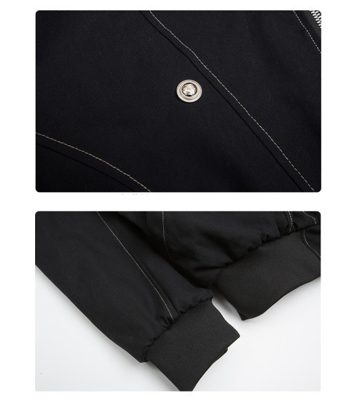 mushwear ボリュームファーフード付きショートブルゾン 短丈 y2k mushwear（マッシュウェア） ブルゾン アウター ボリュームファー