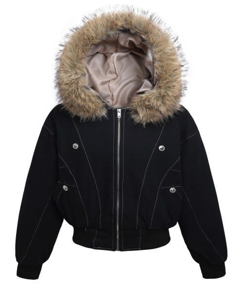 mushwear（マッシュウェア） ブルゾン アウター ボリュームファー