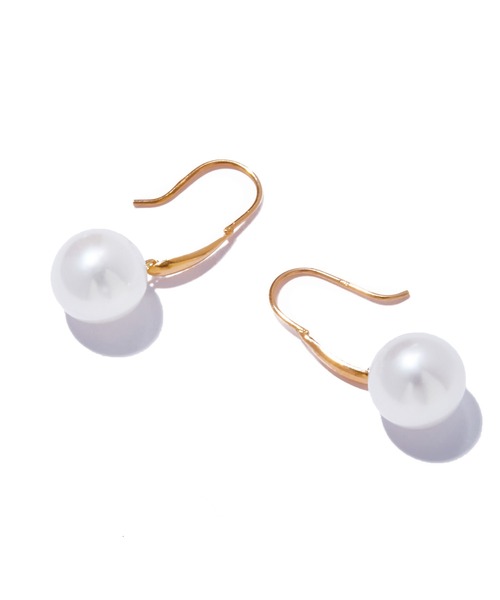 ピアス 「les bonbon」organic pearl hook pierce/オーガニック パール フック ピアス レディースの画像