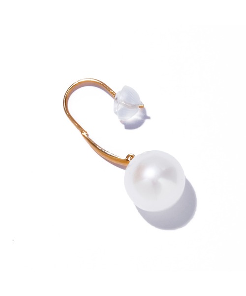 ピアス 「les bonbon」organic pearl hook pierce/オーガニック パール フック ピアス レディースの画像