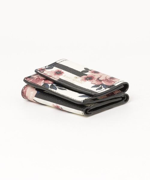 「kate spade new york」 花柄財布 - ブラック レディース_画像3