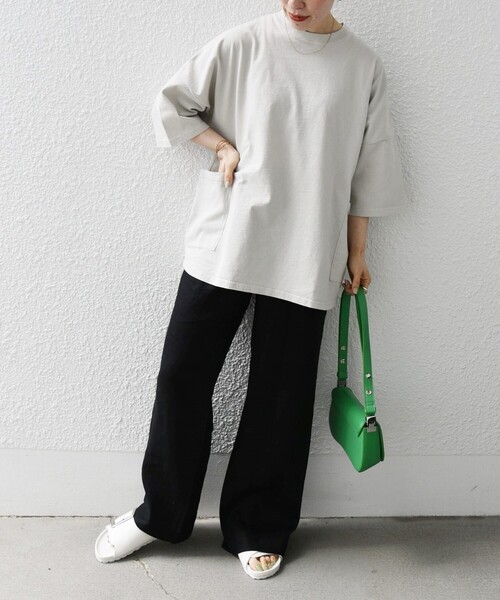 「SHIPS any」 半袖Tシャツ SMALL ベージュ系その他 メンズ_画像7