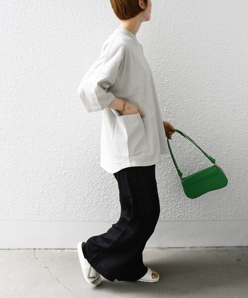 「SHIPS any」 半袖Tシャツ SMALL ベージュ系その他 メンズ_画像8