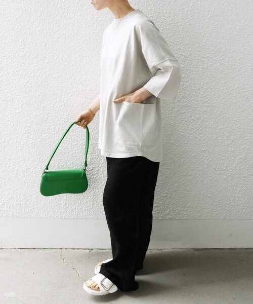 「SHIPS any」 半袖Tシャツ SMALL ベージュ系その他 メンズ_画像9