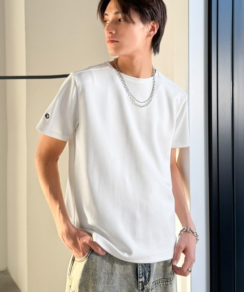 Classical Origin tシャツ 「接触冷感機能付き」肩切り替え袖刺繍