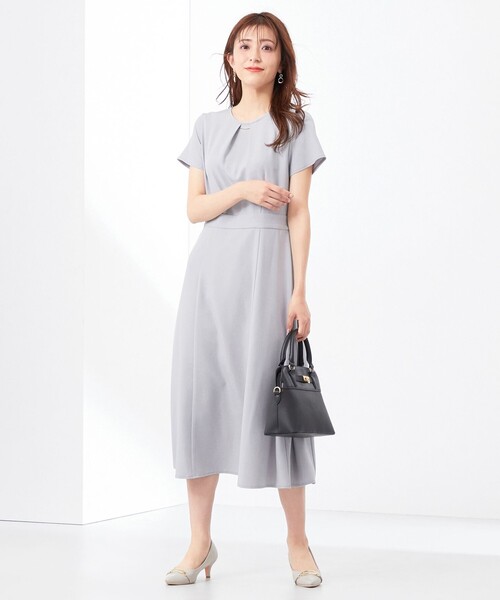 「ANY SIS」 半袖ワンピース 2 ネイビー レディース_画像5