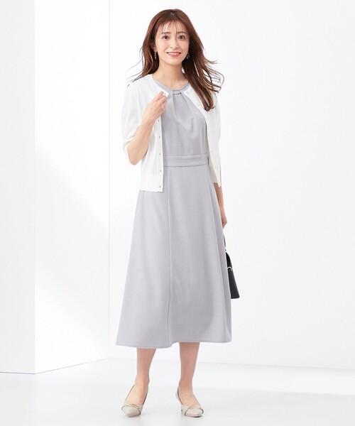 「ANY SIS」 半袖ワンピース 2 ネイビー レディース_画像6