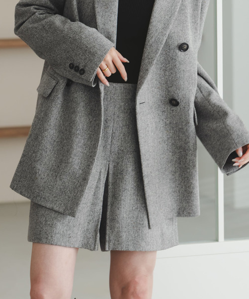 NOBLE（ノーブル） パンツ ネップツイードショートパンツ レディース