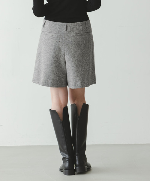 NOBLE（ノーブル） パンツ ネップツイードショートパンツ レディース