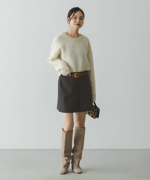 NOBLE（ノーブル） パンツ ネップツイードショートパンツ レディース