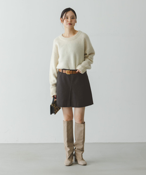 NOBLE（ノーブル） パンツ ネップツイードショートパンツ レディース