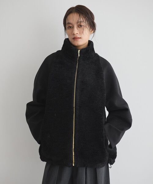 コート アウター ヘイジーボアショートコート レディース : ZOZOTOWN
