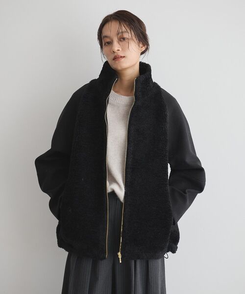 コート アウター ヘイジーボアショートコート レディース : ZOZOTOWN