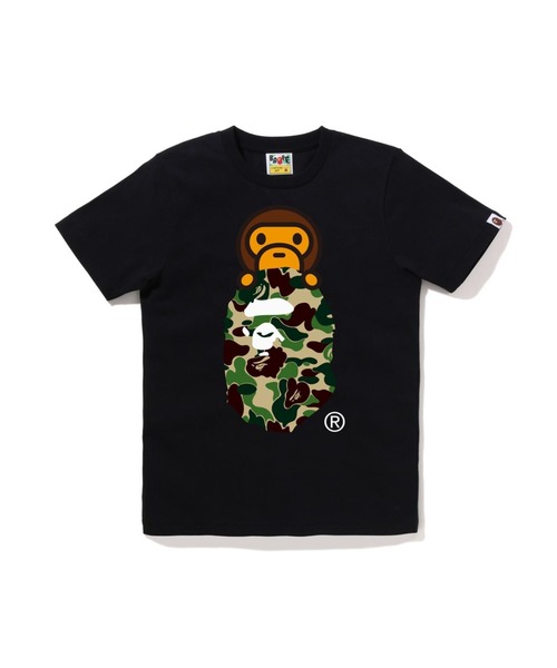A BATHING APE（アベイシングエイプ） tシャツ ABC CAMO MILO ON APE