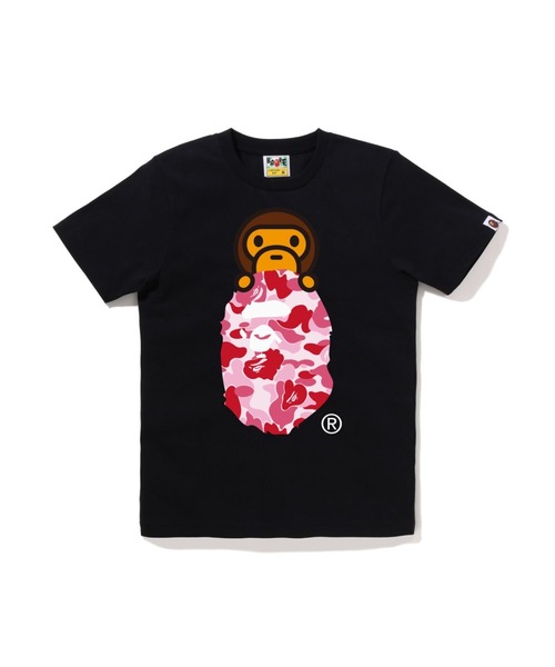 A BATHING APE（アベイシングエイプ） tシャツ ABC CAMO MILO ON APE