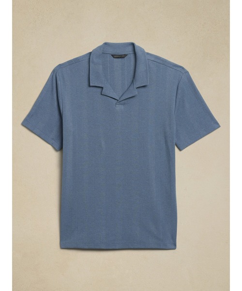 「BANANA REPUBLIC FACTORY STORE」 半袖ポロシャツ L ホワイト メンズ_画像2