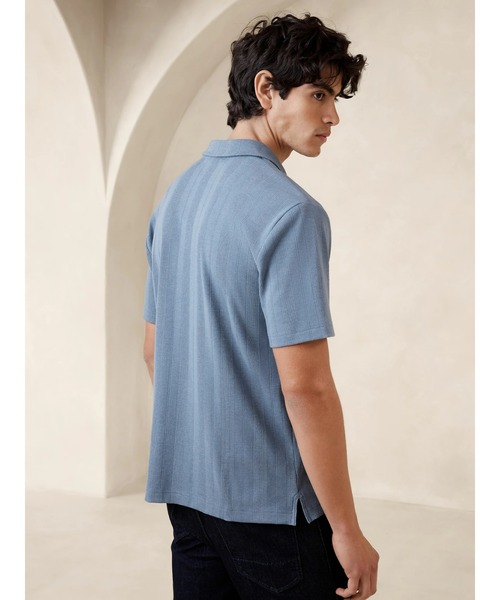 「BANANA REPUBLIC FACTORY STORE」 半袖ポロシャツ L ホワイト メンズ_画像3
