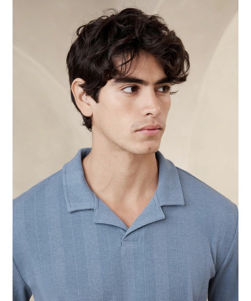 「BANANA REPUBLIC FACTORY STORE」 半袖ポロシャツ L ホワイト メンズ_画像4