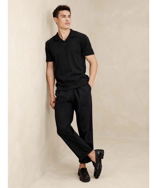 「BANANA REPUBLIC FACTORY STORE」 半袖ポロシャツ L ホワイト メンズ_画像5