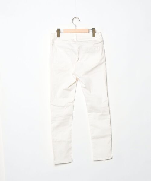 「LOWRYS FARM」 スキニーデニムパンツ L ホワイト レディース_画像2