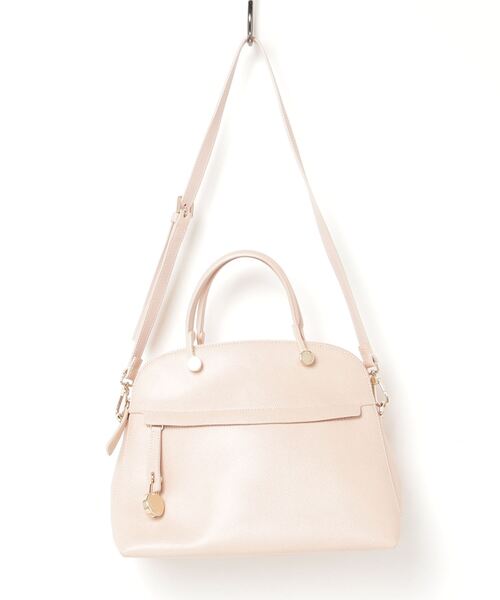 (未使用品)大人気、フルラ、パイパー、2wayバック、オールレザー、ピンク、金 FURLA フルラ ピンク ショルダーバッグ 2WAY フルラパイパー