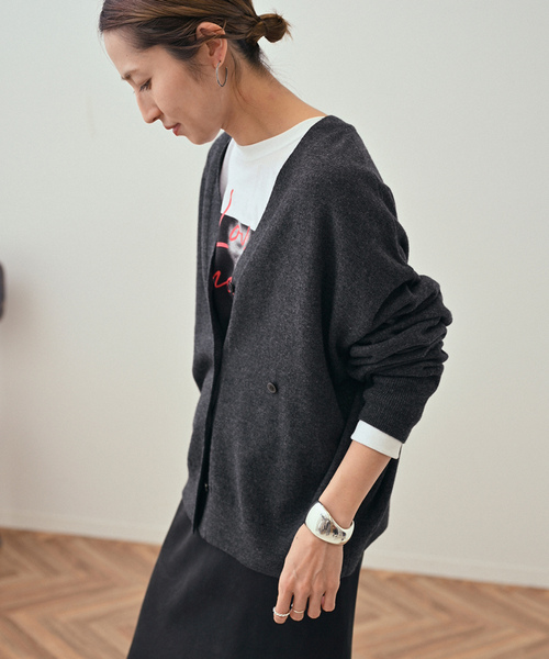 FRAMeWORK（フレームワーク） ニットカーディガン FREE ネイビー