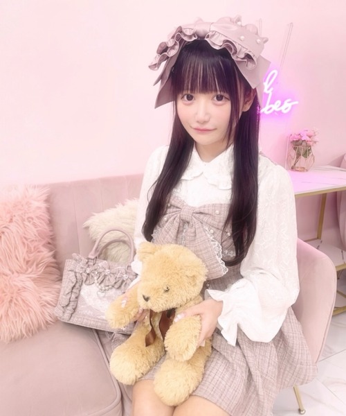 Ank Rouge（アンクルージュ） ヘアクリップ サテンのおリボンヘッド
