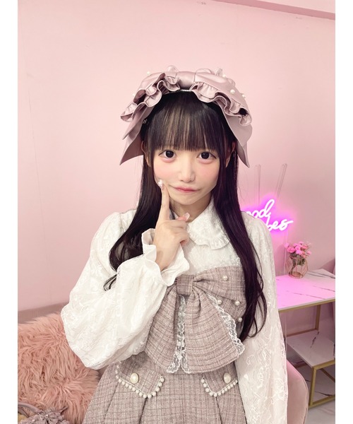 Ank Rouge（アンクルージュ） ヘアクリップ サテンのおリボンヘッド