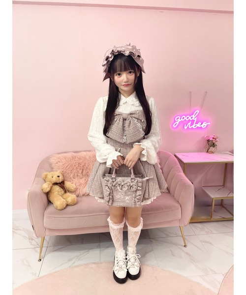Ank Rouge（アンクルージュ） ヘアクリップ サテンのおリボンヘッド