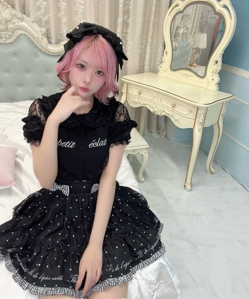 Ank Rouge（アンクルージュ） ヘアクリップ サテンのおリボンヘッド