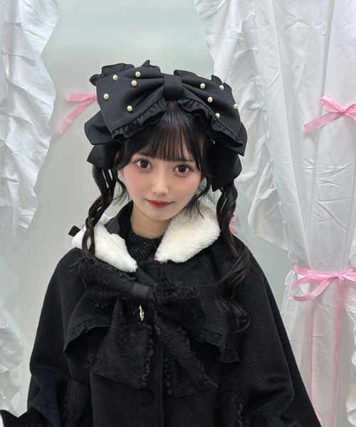 Ank Rouge（アンクルージュ） ヘアクリップ サテンのおリボンヘッド