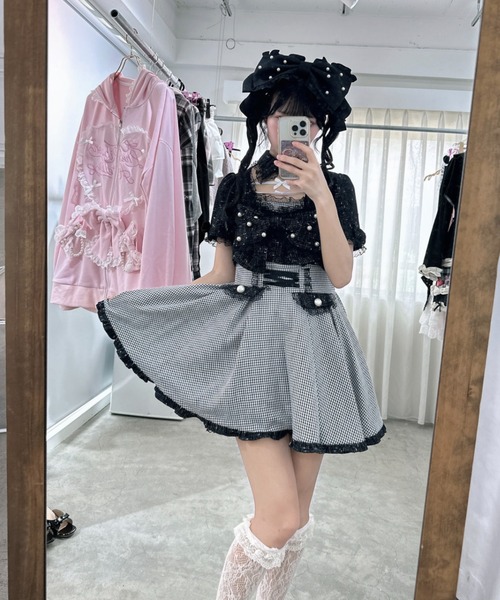 Ank Rouge（アンクルージュ） ヘアクリップ サテンのおリボンヘッド