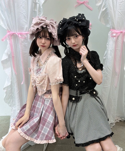 Ank Rouge（アンクルージュ） ヘアクリップ サテンのおリボンヘッド