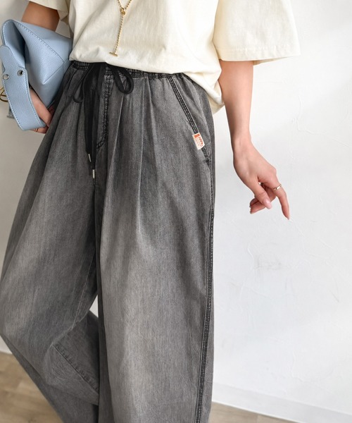 Java ワイドパンツ ジーンズ デニム デニムパンツ ジャバコラボ