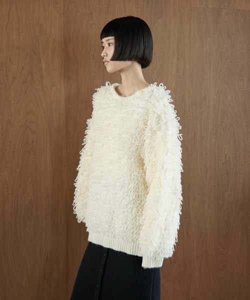 「AIC.」 長袖ニット FREE アイボリー レディース_画像5