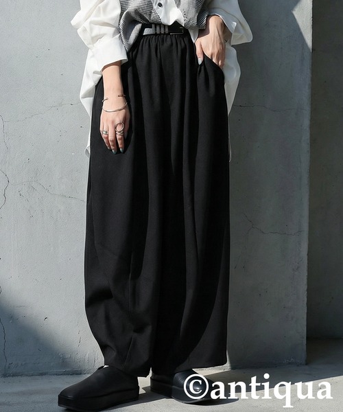 フレンチなワークパンツ レディース テーパードパンツ コクーンパンツ