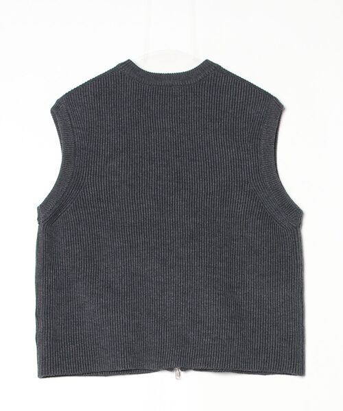 「BEAUTY&YOUTH UNITED ARROWS」 ニットベスト S ダークグレー メンズ_画像2