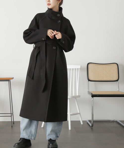 「FREE'S MART」 ステンカラーコート SMALL ブラウン系その他 レディース_画像9