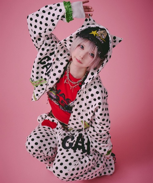 GALFY（ガルフィー） スウェットパンツ ジャージ ポップポップI LOVE