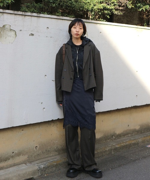 Ameri（アメリ） ジャケット テーラードジャケット OVER WIDE SHOULDER
