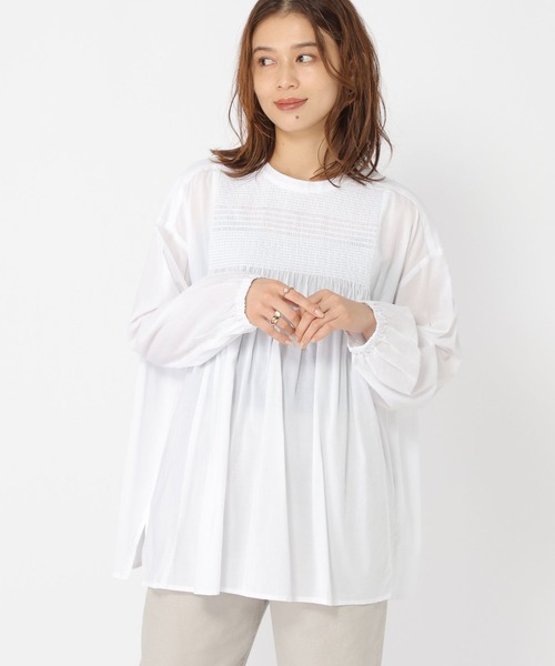 「studio CLIP」 長袖チュニック FREE イエロー レディース_画像7