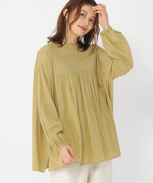 「studio CLIP」 長袖チュニック FREE イエロー レディース_画像9