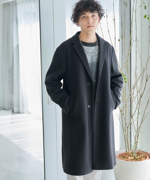 「RAGEBLUE」 チェスターコート SMALL グレー メンズ_画像2