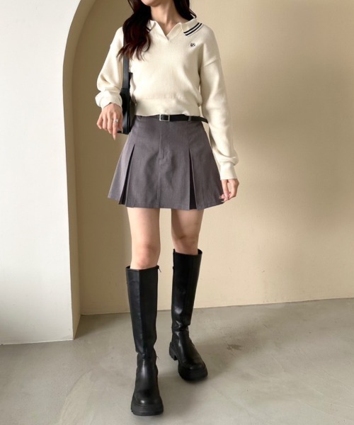 「OLIVE des OLIVE」 長袖ニット FREE サックスブルー レディース_画像2