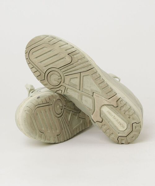 「New Balance」 ローカットスニーカー 24.5cm ベージュ メンズ_画像3