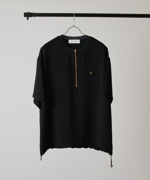 tシャツ 「CULLNI exclusive for Lui's」ハーフジップバイカラークルーネックTシャツ メンズの画像