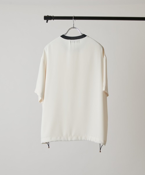 tシャツ 「CULLNI exclusive for Lui's」ハーフジップバイカラークルーネックTシャツ メンズの画像