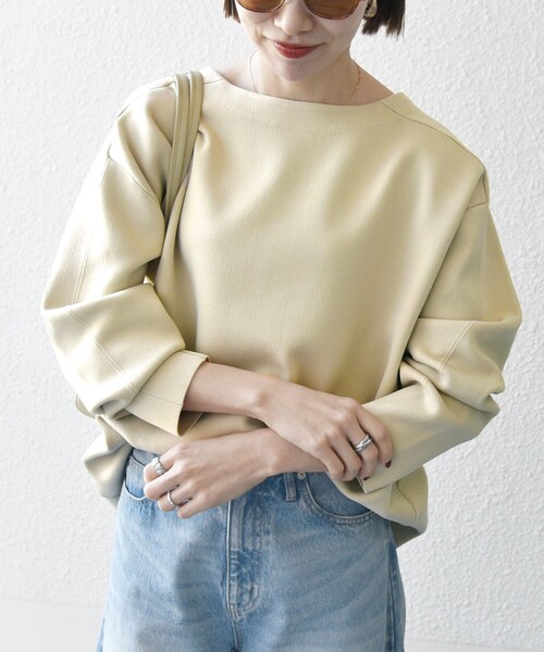 「SHIPS any」 長袖ニット ONE SIZE ベージュ レディース_画像4