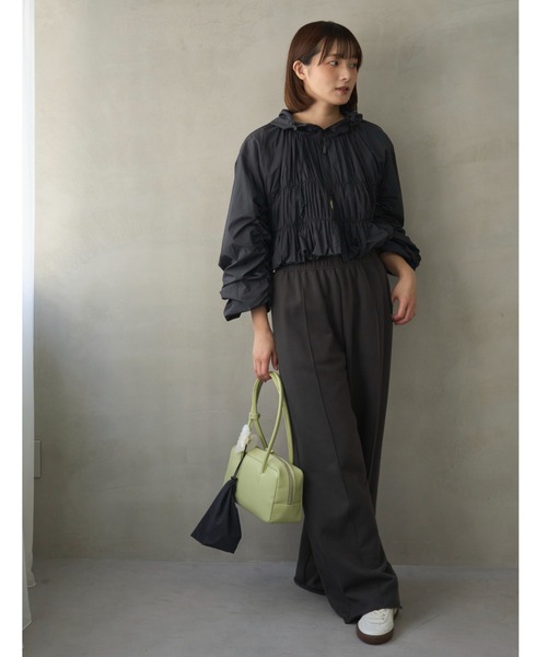 emmi スウェットパンツ ジャージ スウェットワイドパンツ
