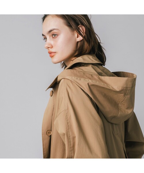 「LACOSTE」 ステンカラーコート 38 ライトベージュ レディース_画像5
